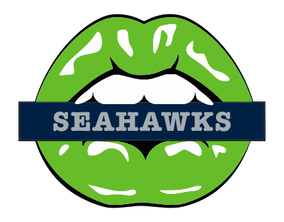 Seattle Seahawks Lips Logo iron on paper